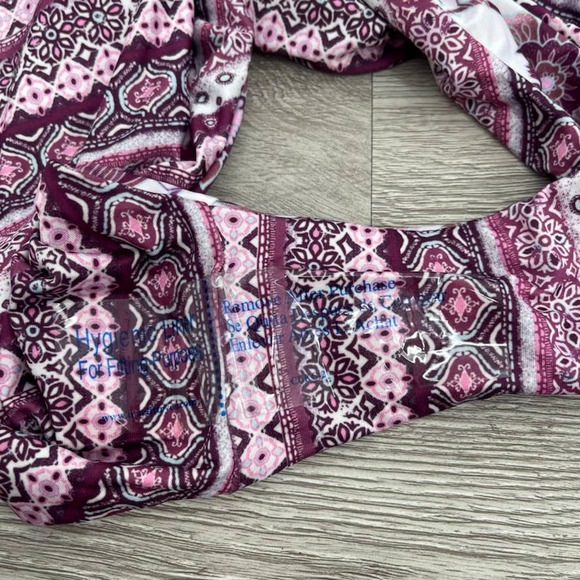 NEW - BECCA Reversible Peacock Hipster Bikini Bottom Pink Purple - Sz 3X (22-24) - Picture 8 of 10